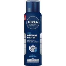 2 Unidades — NIVEA MEN Desodorante Antitranspirante Aerossol Original Protect 150ml – Proteção e cuidado eficaz por 72h