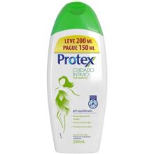 2 Unidades — Sabonete Íntimo Líquido Protex Cuidado Íntimo Fresh Equilibrium 200ml Embalagem Promocional Leve 200ml Pague 150ml