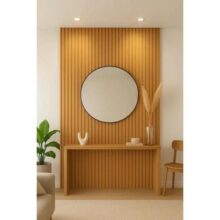 20 Placas Adesivas Painel Madeira Ripada Montável Mdf 45×11