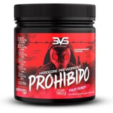 3VS Nutrition Pré Treino Prohibido 180g Sabor Ponche de Frutas