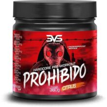 3VS Nutrition Pré Treino Prohibido 360g Sabor Citrus