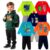 5 Conjuntos Infantis Masculinos Capuz E Zíper Kit Combo Lote