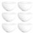 6 Tigela Porcelana 500ml Cumbuca Porcelana Caldo Sopa Rf 140