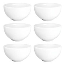6 Tigela Porcelana 500ml Cumbuca Porcelana Caldo Sopa Rf 140