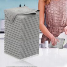 8 Conjuntos de Panos de Limpeza de Microfibra – 20 Unidades Cada