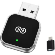 Adaptador Wireless 2 Em 1 Para Apple Carplay e Android Auto (versão 2026), Conversor De Cabo Para Sem Fio, Dongle USB Mini e Ultracompacto Em Alumínio, Conexão Rápida e Estável