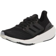 adidas Tênis de corrida masculino Ultraboost Light Preto/preto/branco cristal 36