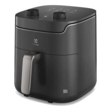 Air Fryer Fritadeira Elétrica Sem Oleo Electrolux Rita Lobo 5,6l 8 Receitas Pré-sugeridas Timer 60 Minutos Desligamento Automático Cesto Removível Antiaderente 1400w Cinza Eaf40 110v