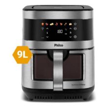 Air Fryer Philco 9L Visor Glass Painel Digital PAF90C