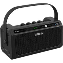 Amplificador Portátil para Guitarra Elétrica AROMA TG-08 com Bluetooth 5.0, Bateria Recarregável USB-C, 8W de Potência, Efeitos DSP (Clean/Overdrive/Delay/Reverb), 20 Ritmos e Metrônomo – Ideal