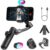 AOC~HUAN Estabilizador para Smartphone, Estabilizador 3 Eixos para Celular com Tripé,Tela OLED com luz LED, Controle por Gestos,Rastreamento Facial, Carregamento Magnético,