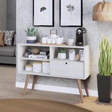 Aparador Buffet Retrô Pé Palito Sala Multiuso Bonatto Móveis