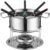 Aparelho Conjunto de Fondue em Aço Inox com 11 peças