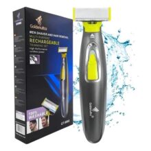 Aparelho De Barbear Eletrico A Prova D’agua Usb Profissional Cor Verde-lima