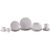 Aparelho de Jantar 20 Peças Tramontina Redondo Porcelana Branco e Marrom Mare