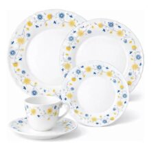 Aparelho De Jantar Completo Opaline 20 Peças Branco