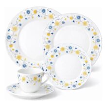 Aparelho De Jantar Completo Opaline 20 Peças Branco