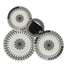 Aparelho De Jantar Oxford Cerâmica Folk 20 Pç Cor Estampado