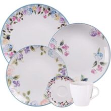 Aparelho de Jantar Tramontina Aura em Porcelana Decorada 20 Peças