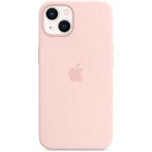 Apple Capa de silicone com MagSafe (para iPhone 13) – Giz rosa