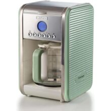 Ariete 1342, Cafeteira Vintage Verde, de 4 a 12 xicaras, Programável, 900Wats – 127V