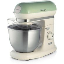 Ariete 1588, Batedeira Planetária Vintage Verde, Tigela Aço Inox 5.5L, 7 Velocidades – 127V