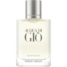 Armani Beauty, Acqua di Giò Eau de Toilette, Giorgio Armani, Perfume Masculino Refilável, Fragrância Cítrica, Aquática e Fresca com Notas de Bergamota, Cedro, Patchouli, Jasmim e Almíscar