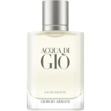 Armani Beauty, Acqua di Giò Eau de Toilette, Giorgio Armani, Perfume Masculino Refilável, Fragrância Cítrica, Aquática e Fresca com Notas de Bergamota, Cedro, Patchouli, Jasmim e Almíscar