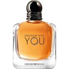 Armani Beauty, Stronger With You Eau de Toilette, Giorgio Armani Perfume Masculino, Fragrância Fougère Amadeirada com Notas Sálvia, Castanha, Baunilha e Lavanda