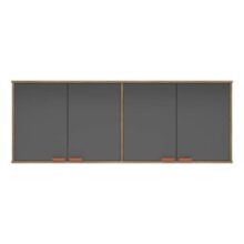 Armário Aéreo Suspenso 4 Portas Cinza Grafite Cozinha Industrial – Design Moderno Sofisticado E Funcional – Ideal Par