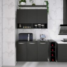 Armário Balcão Aéreo Casa Cozinha 3 Portas