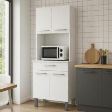 Armário de Cozinha Fiorello Balli Branco 4 Portas 1 Gaveta MDP