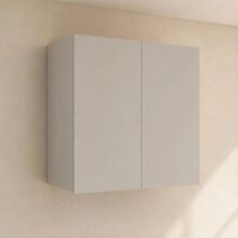 Armário Suspenso Aéreo Para Cozinha 4 Portas Off White – Design Nórdico Funcional, Compacto E Moderno, Estilo Industrial Com Amplo Espaço Interno – Mo