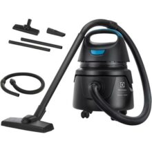 Aspirador água pó Electrolux compacto potente função sopro 1400W 12 L total 5 L util protetor termico AWD01 127v