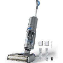 Aspirador de Pó Vertical Sem Fio Vassoura Inteligente, Função úmida e Seca, Tanque Duplo, Autolimpante, Tela LED, Potente, Leve, Silencioso e Esfregão de Piso, para Desastres Pegajosos