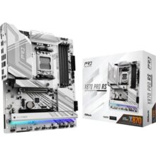 ASRock Placa mãe X870 Pro RS AMD Ryzen Socket AM5 ATX DDR5 DIMMs 8000 MHz 256 GB PCIe Gen5 SATA3 60 Gb/s