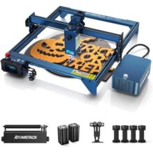 ATOMSTACK A20 Pro Gravadora Laser de 20W, Máquina de Gravar a Laser com Kit de Assistência a Ar de Duplo Cilindro, Rolo de Rotação R3 Pro, Área de Gravação 400x400mm
