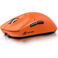 ATTACK SHARK X3 Mouse para jogos sem fio, mouse ergonômico de 49 g, modo triplo PAW3395 26K DPI sensor óptico, vida útil da bateria 200h, botões programáveis, acessórios de jogos para PC/laptop/Mac