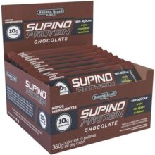 Banana Brasil Display Barra De Proteína Supino Protein Chocolate – 12 Unidades De 30G