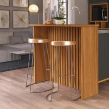 Bancada Ripada Para Cozinha 128cm Cairo Fidelitá Freijó – Freijo