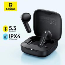 Baseus Bowie E16 Fone de ouvido sem fio Bluetooth 5.3 Fones de ouvido 30H longa duração da bateria IPX4 impermeável