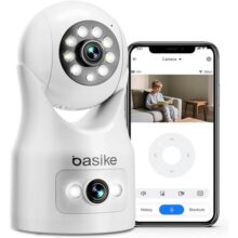 Basike Câmera de Segurança, Wi-Fi 360º, 1080p Full HD, Visão Panorâmica e Detecção Humana-4MP, Monitoramento Inteligente, Áudio Bidirecional, Ideal para Residências e Empresas
