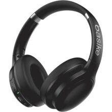 Basike Fone de Ouvido Bluetooth, ANC Cancelamento de Ruído Ativo Headphone Bluetooth 5.3+EDR, Som Surround 3D, Headset com Microfone, Certificação Hi-Pure Audio, 30 horas reprodução, Y6 (Preto)