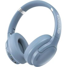 Basike Fone de Ouvido Bluetooth, ANC Cancelamento de Ruído Ativo Headphone Bluetooth 5.3+EDR, Som Surround 3D, Headset com Microfone, Certificação Hi-Pure Audio, 30 horas reprodução, Y6 (Azul)