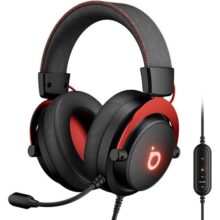 Basike Fone de ouvido jogos para PC – Headset Gamer Pro Ba-FON340 com Microfone, Modo FPS/Música, com som surround 7.1, Falante de 50mm, USB Compatível com Win7/10/11/MAC/PS4/PS5 (Preto)(Preto)