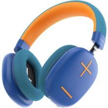 Basike Fones De Ouvido Sem Fio, Headphone Bluetooth on-ear com Microfone, Até 50 Horas de Música, HQ182B (Laranja Branco)