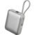 Basike Power Bank 35W, Carregador Portátil 10000mAh, Compacto, 2-Saídas com Cabo Tipo-C Integrado, Bateria Externa de Carregamento Rápido PD/QC para iPhone Séries 17/16/15, Samsung S25/24/23/22(Prata)