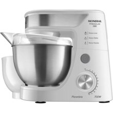 Batedeira Planetária, Mondial, Branco/Inox, 700W, 110V – BP-02P-W-TI
