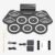 Bateria Eletrônica Portátil com 9 Pads e Pedal, Dobrável, 10 Demos e 7 Estilos de Ritmo