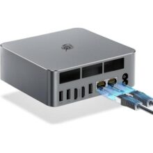 Beelink Mini PC EQR5 Processador AMD Ryzen 7 5825U (8C/16T até 45GHz) 16GB DDR4 RAM 500GB NVMe PCIE3.0x4 SSD Mini Computador Suporte 4K Dua